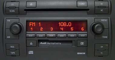 where to find audi radio code